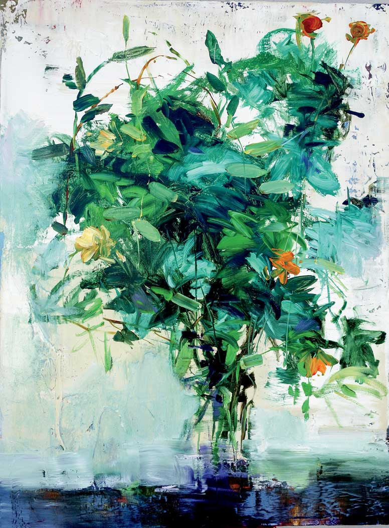 Green Foliage in Vase